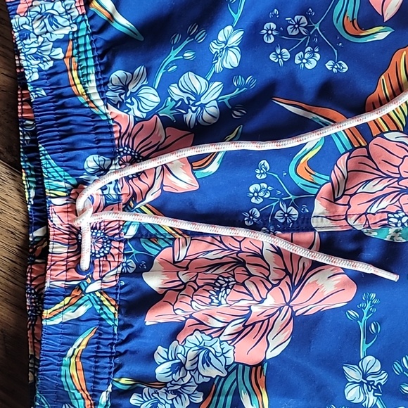 Goodfellow & Co Swim Trunks, Size M, Floral, Blue, Pink, Green, Orange - Picture 2 of 9